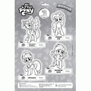 MY LITTLE PONY -think happy… ระบายสีและวาดภาพตามคำศัพท์ + สติ๊กเกอร์ 2 มิติ